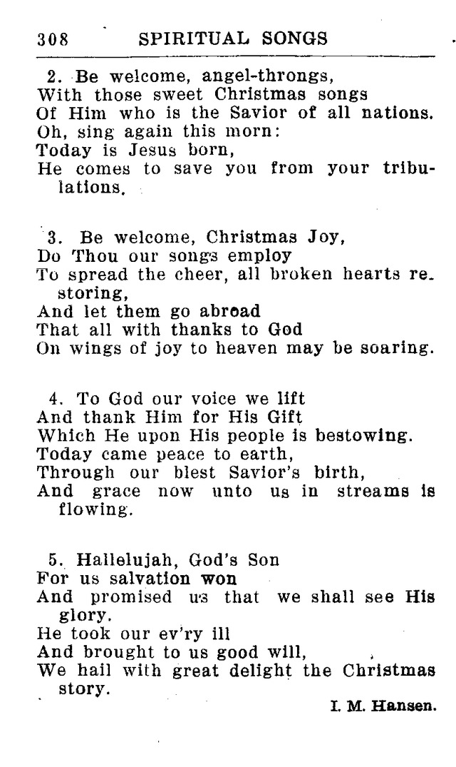 Hymnal for Church and Home (2nd ed.) page 308