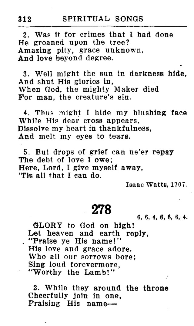 Hymnal for Church and Home (2nd ed.) page 312