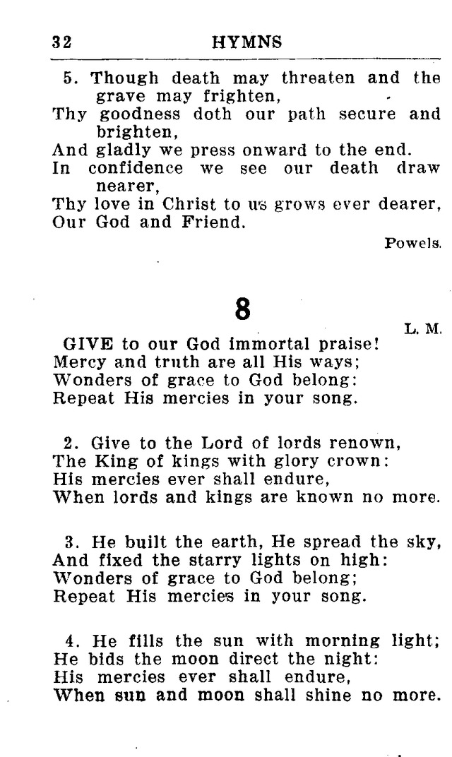 Hymnal for Church and Home (2nd ed.) page 32