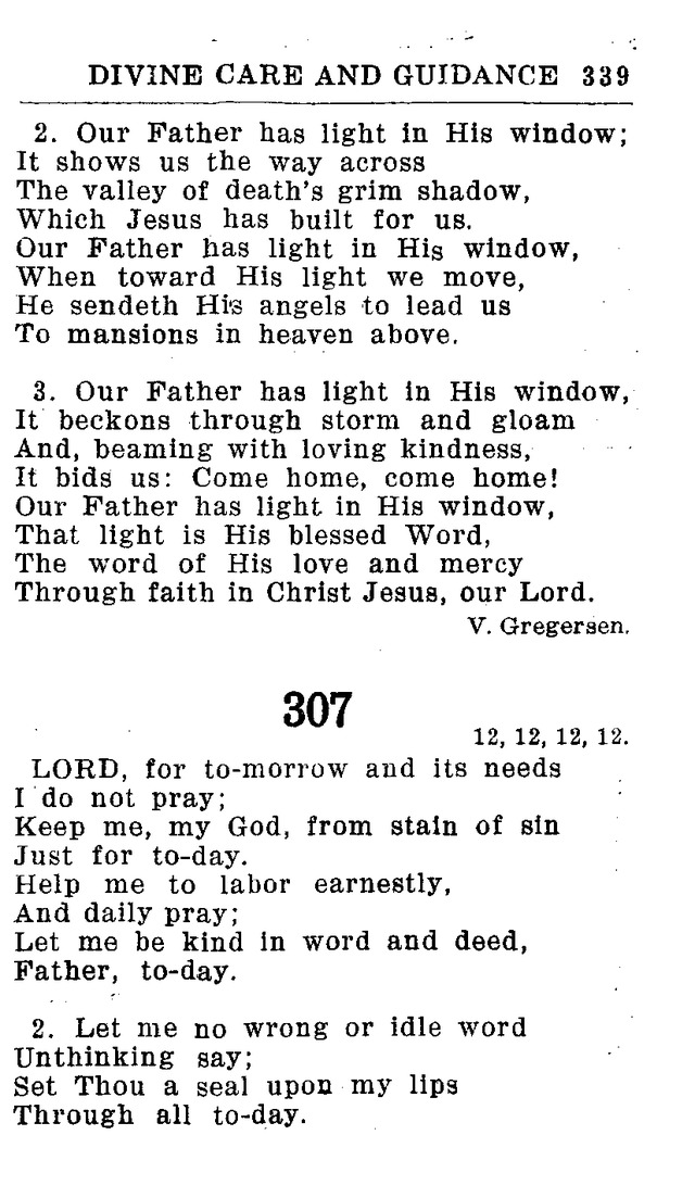 Hymnal for Church and Home (2nd ed.) page 339