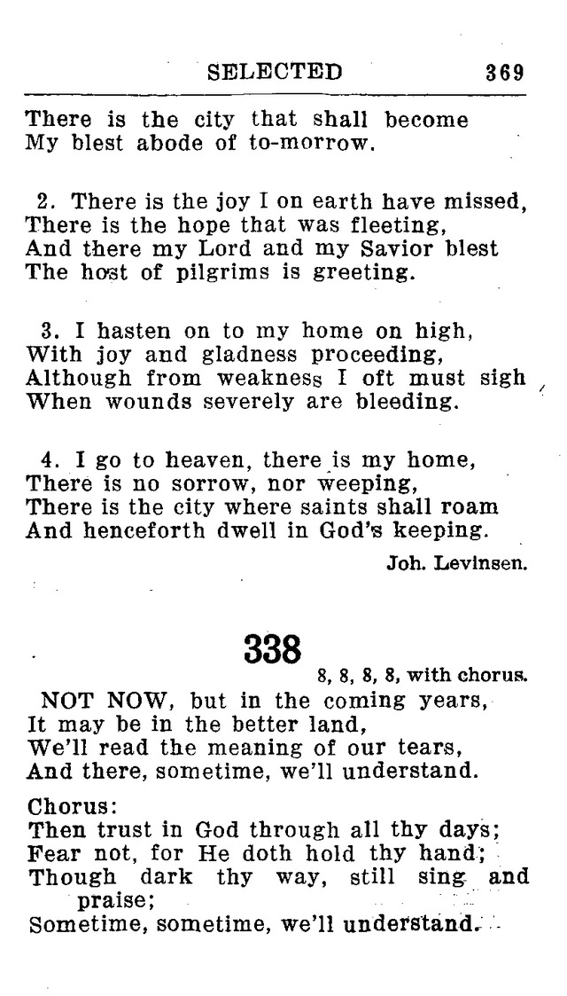 Hymnal for Church and Home (2nd ed.) page 369