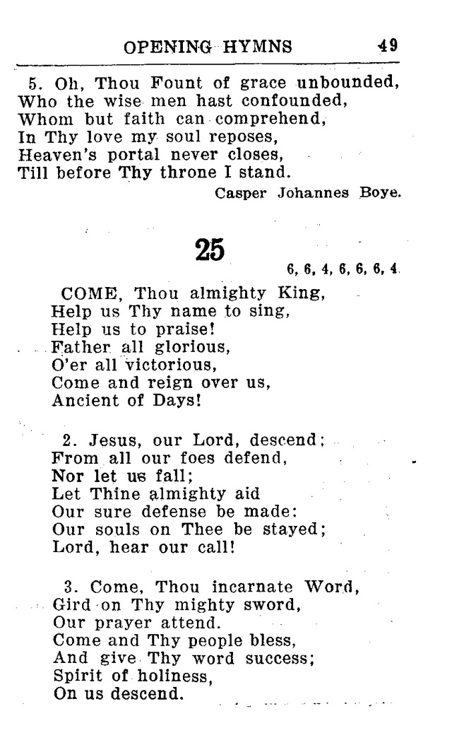 Hymnal for Church and Home (2nd ed.) page 49