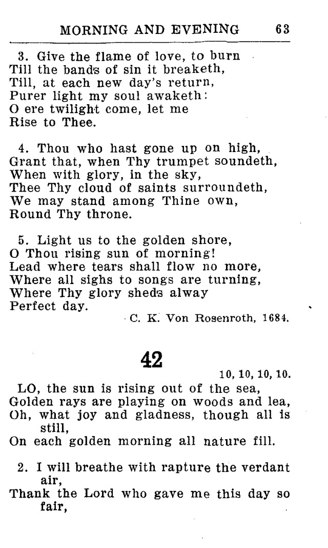 Hymnal for Church and Home (2nd ed.) page 63