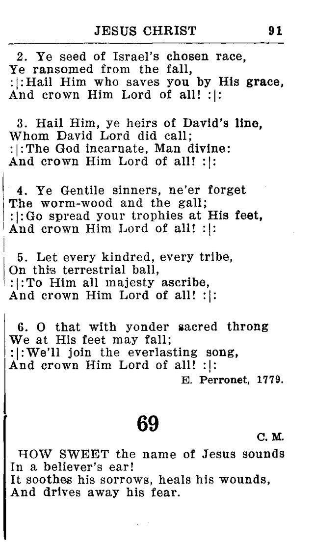 Hymnal for Church and Home (2nd ed.) page 91