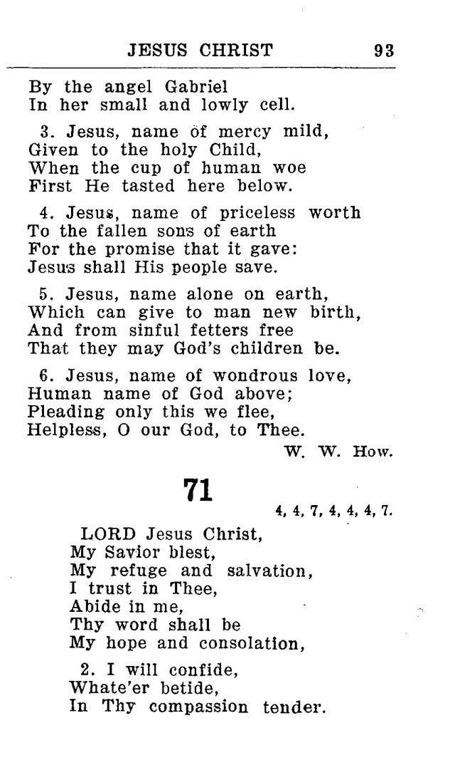 Hymnal for Church and Home (2nd ed.) page 93