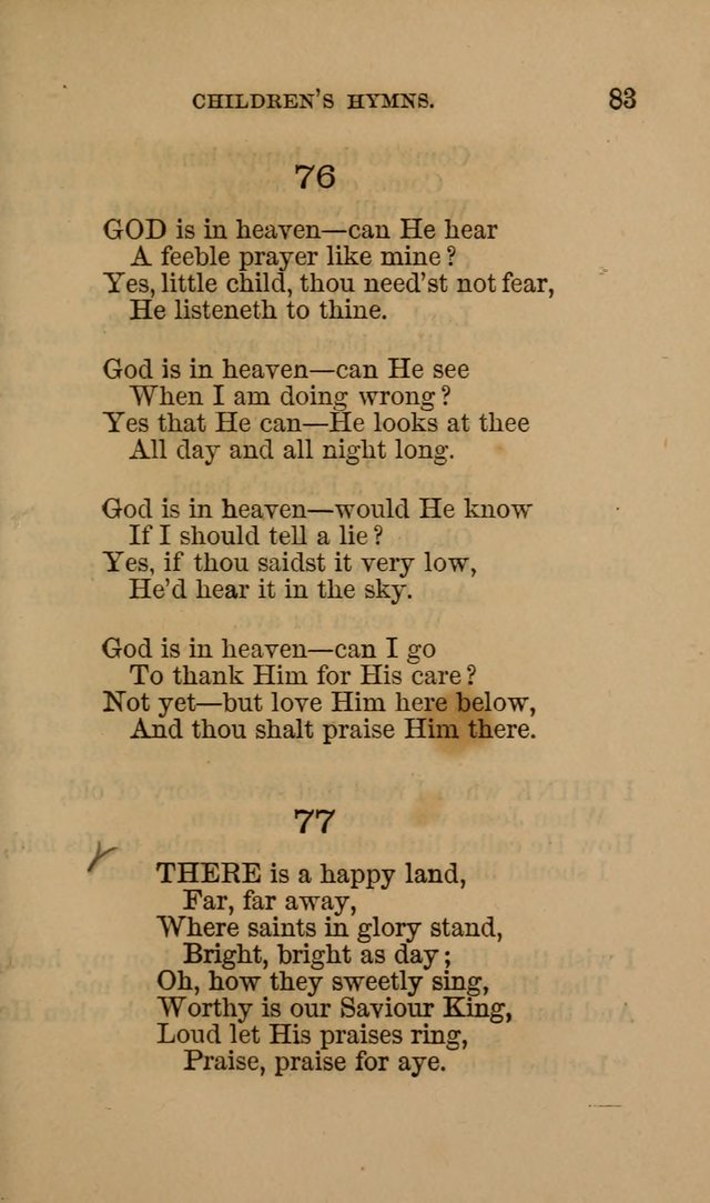 Hymns for First-Day Schools page 83