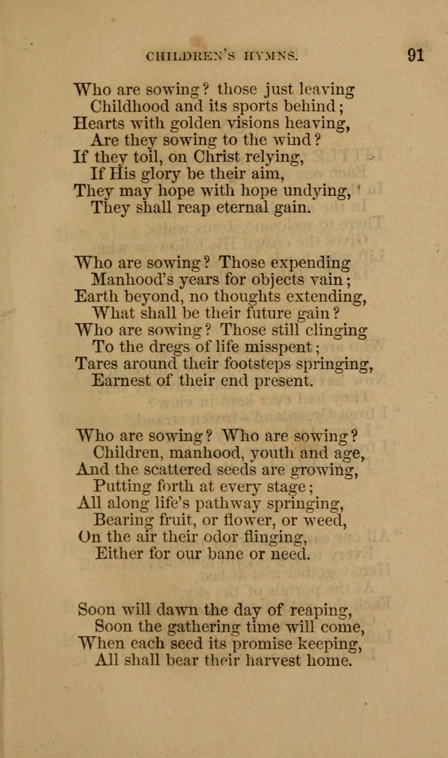 Hymns for First-Day Schools page 91