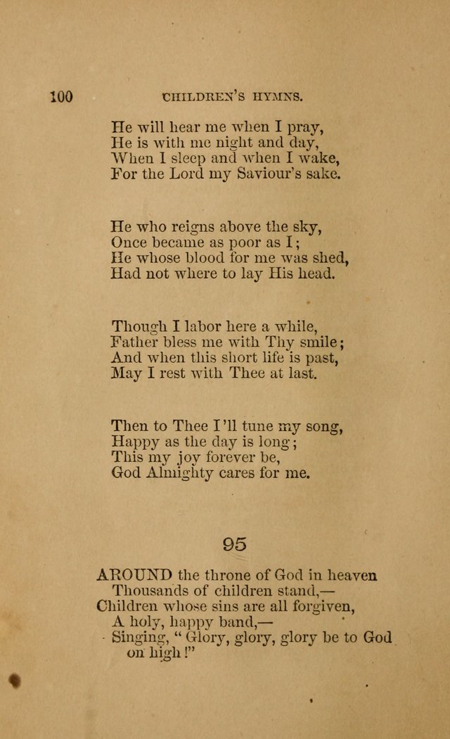 Hymns for First-Day Schools (Rev. and Enl.) page 100