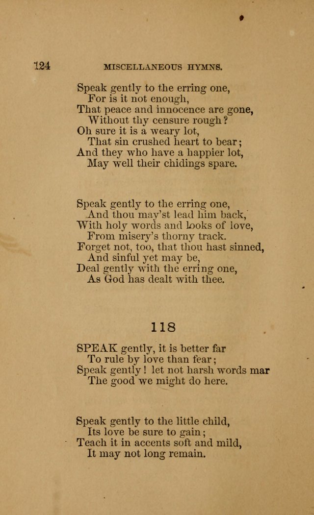 Hymns for First-Day Schools (Rev. and Enl.) page 124