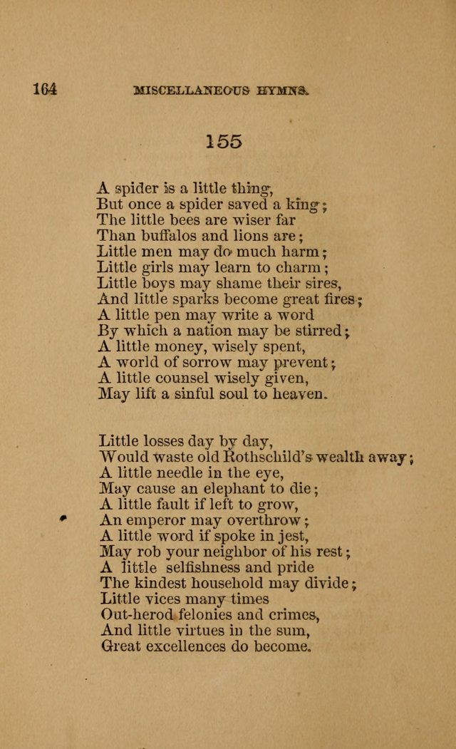 Hymns for First-Day Schools (Rev. and Enl.) page 166