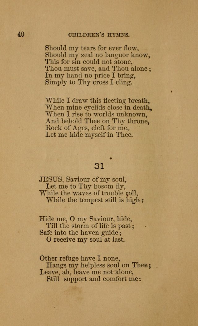 Hymns for First-Day Schools (Rev. and Enl.) page 40