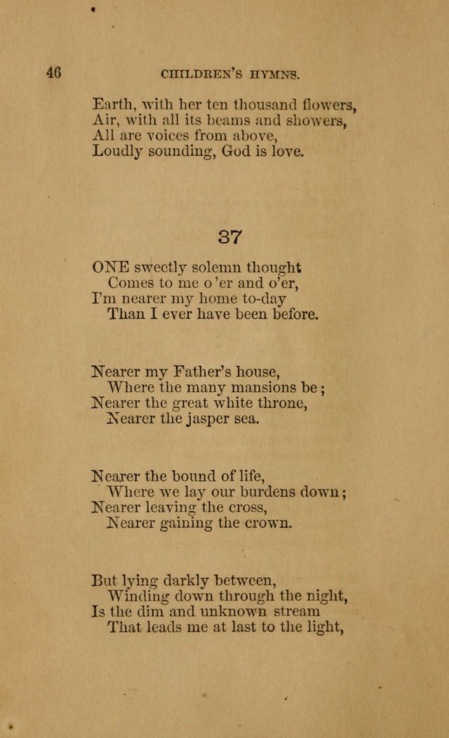 Hymns for First-Day Schools (Rev. and Enl.) page 46