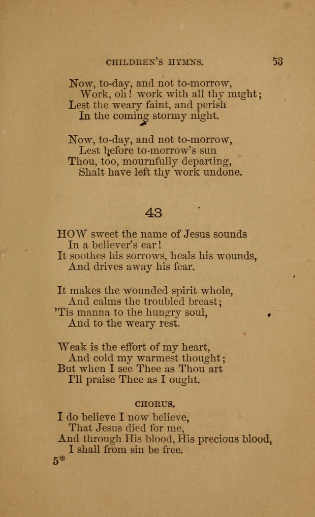 Hymns for First-Day Schools (Rev. and Enl.) page 53