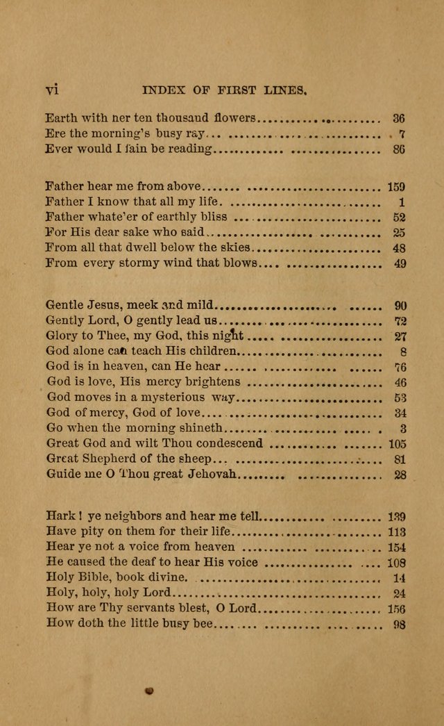 Hymns for First-Day Schools (Rev. and Enl.) page 6