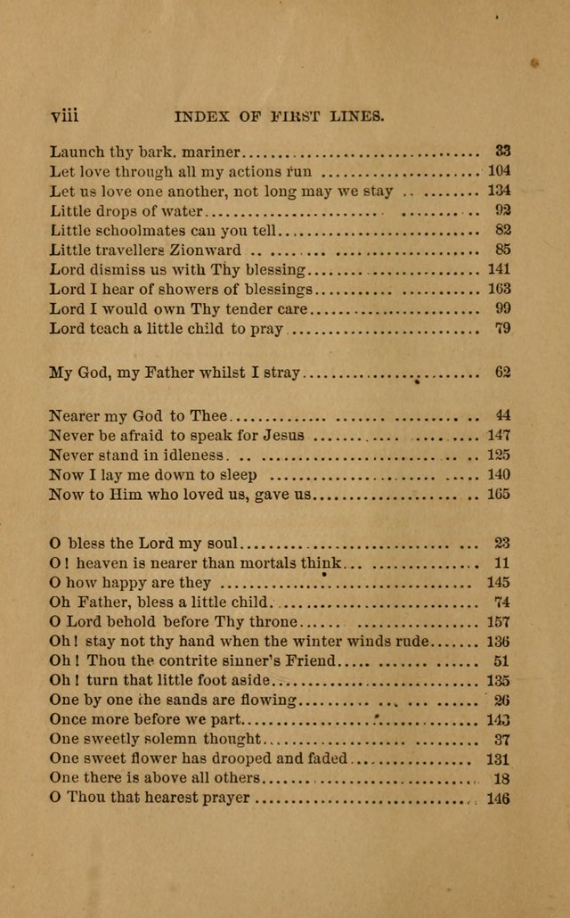 Hymns for First-Day Schools (Rev. and Enl.) page 8