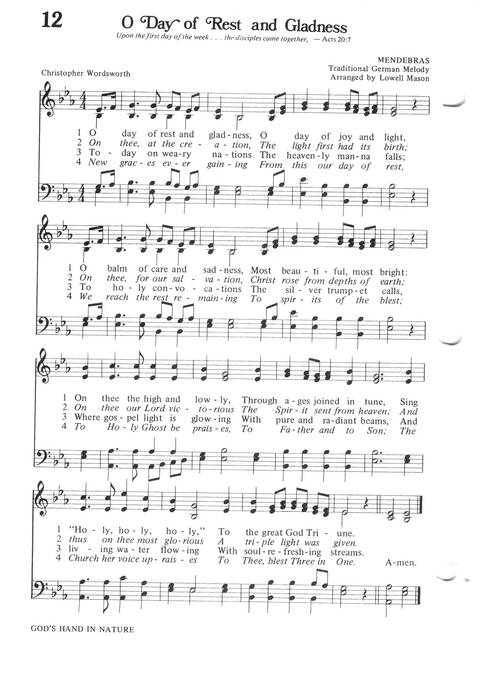 Hymns for the Family of God page 12