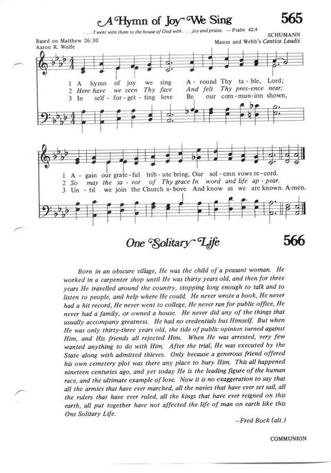 Hymns for the Family of God page 505