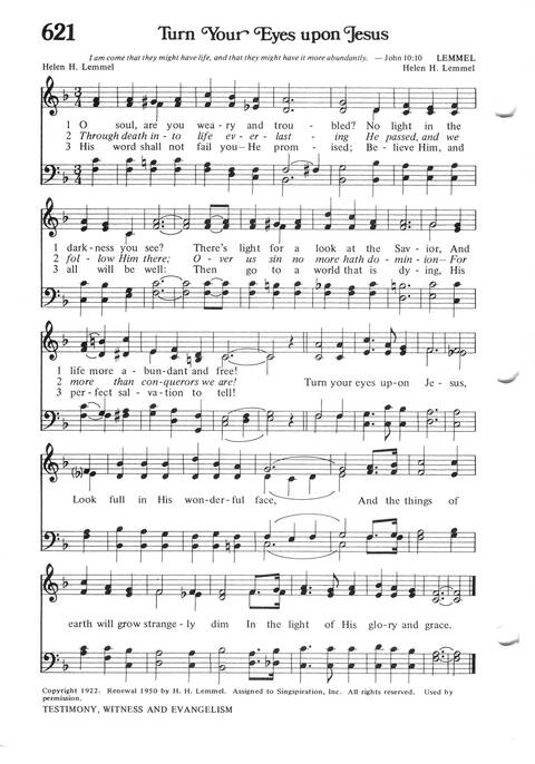 Hymns for the Family of God page 554