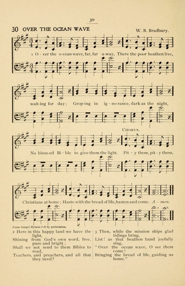 Hymnal of the First General Missionary Convention of the Methodist Episcopal Church, Cleveland, Ohio, October 21 to 24, 1902. page 31