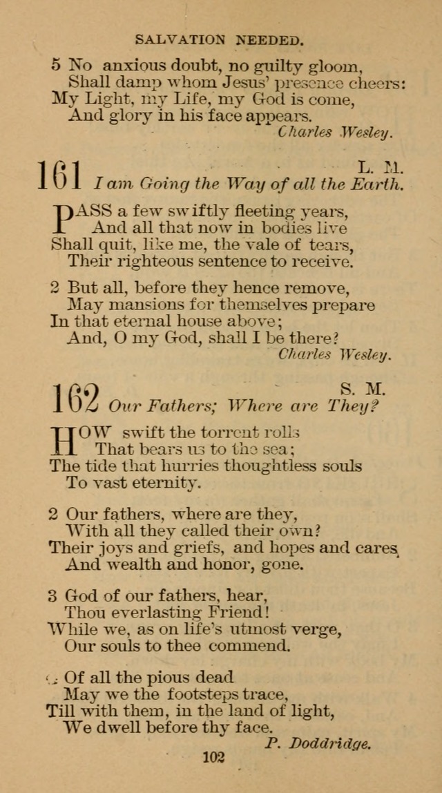 The Hymn Book of the Free Methodist Church page 104