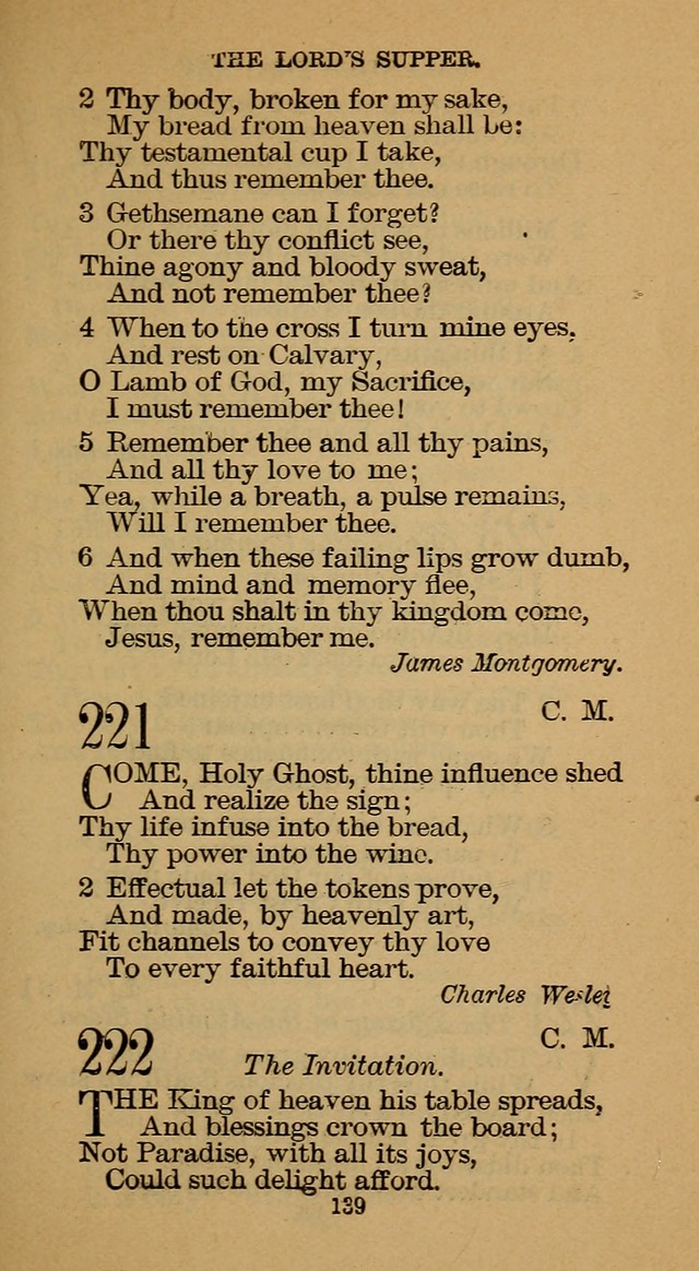 The Hymn Book of the Free Methodist Church page 141