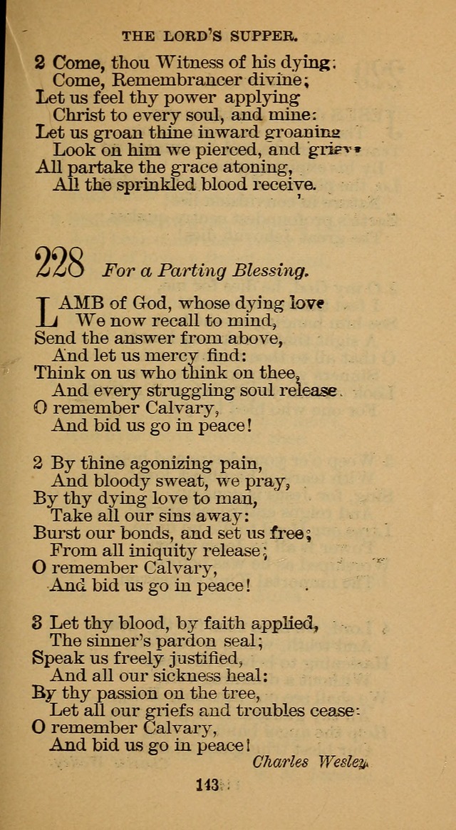 The Hymn Book of the Free Methodist Church page 145