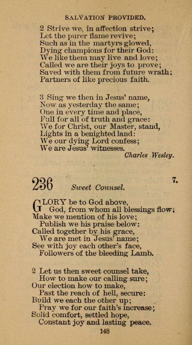 The Hymn Book of the Free Methodist Church page 150