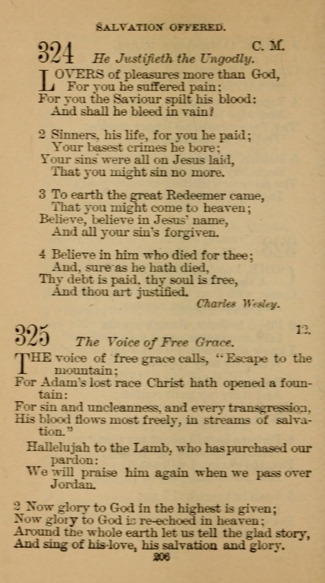 The Hymn Book of the Free Methodist Church page 208