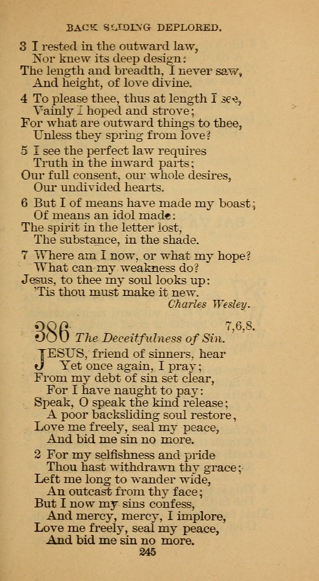 The Hymn Book of the Free Methodist Church page 247