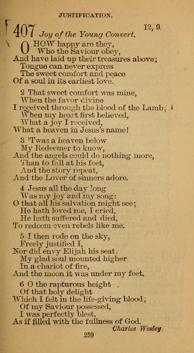 The Hymn Book of the Free Methodist Church page 261