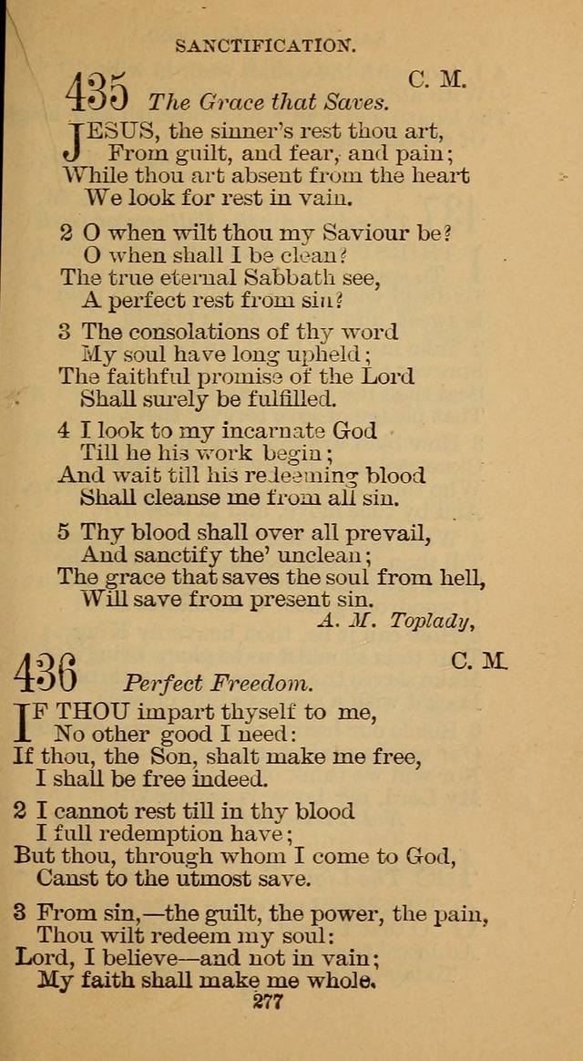 The Hymn Book of the Free Methodist Church page 279