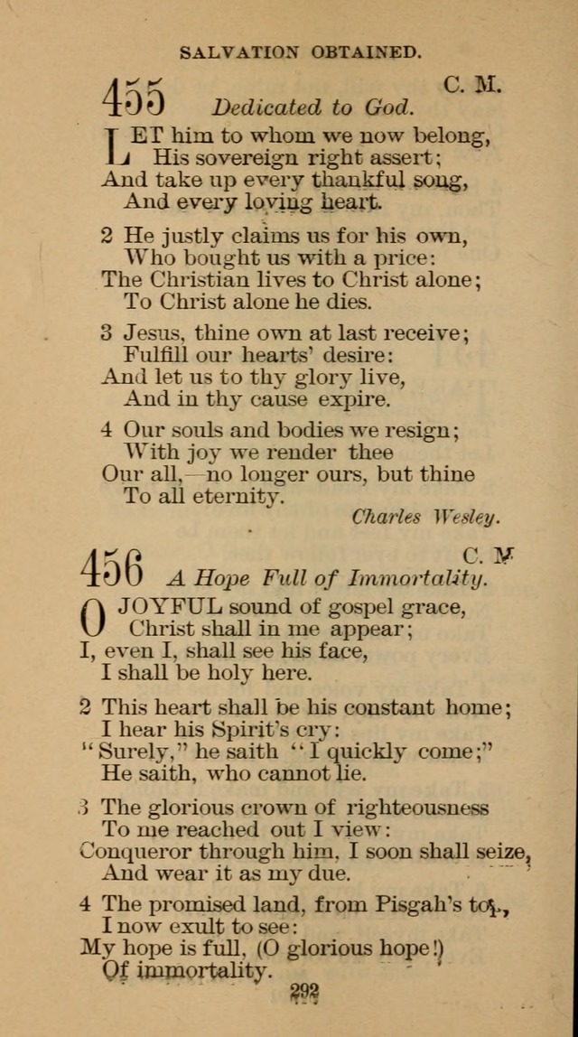 The Hymn Book of the Free Methodist Church page 294