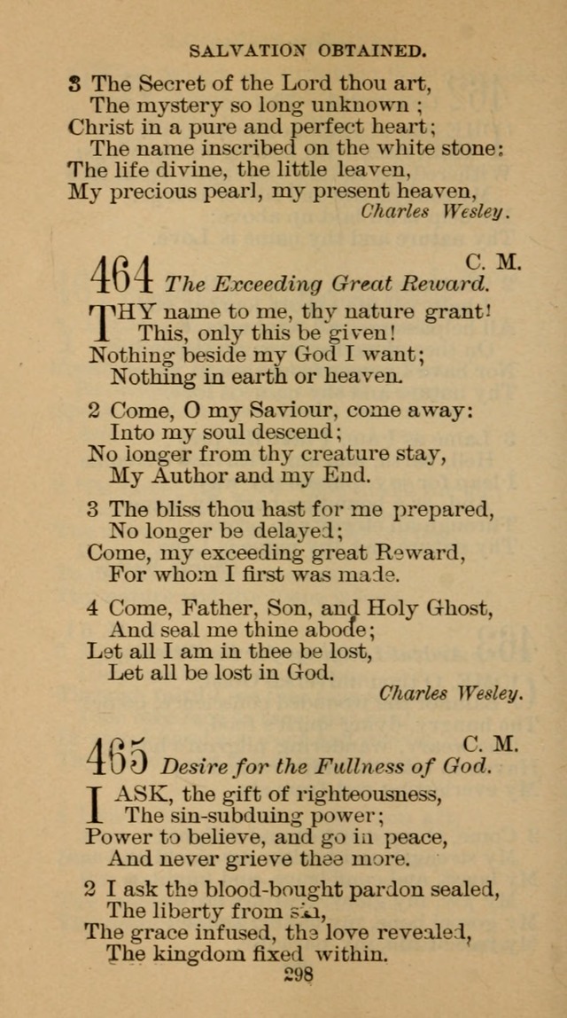 The Hymn Book of the Free Methodist Church page 300