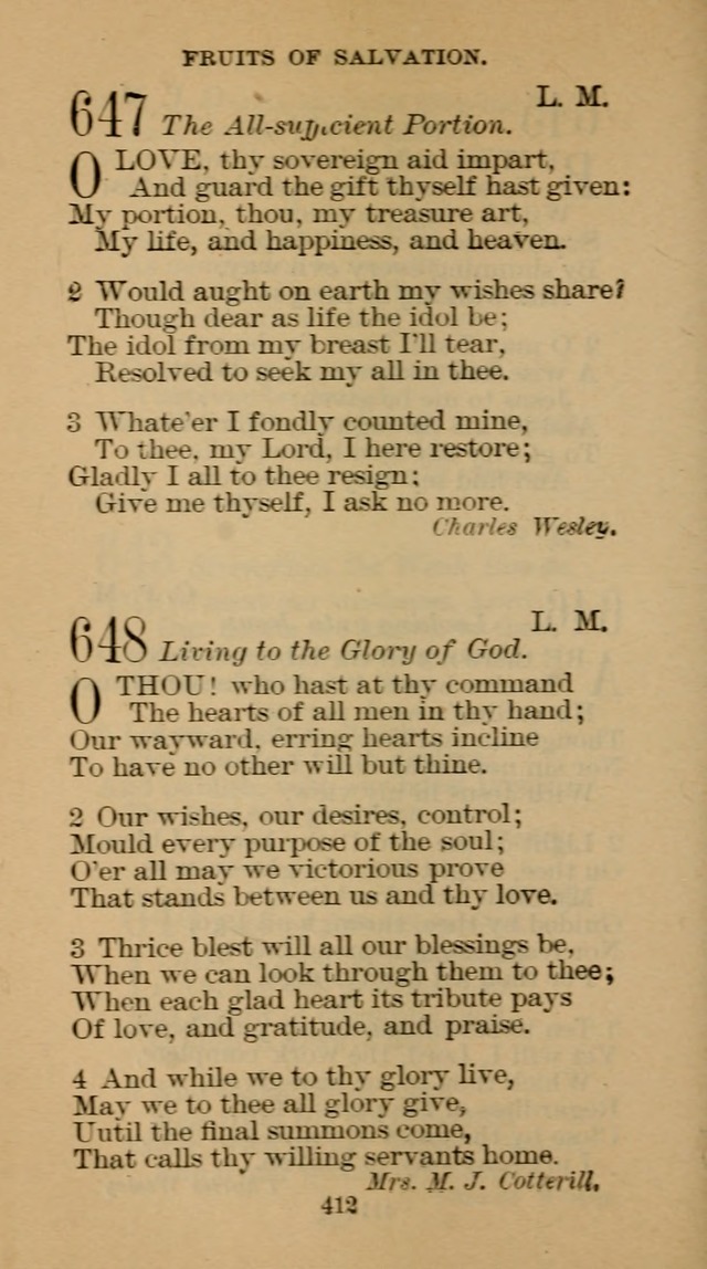 The Hymn Book of the Free Methodist Church page 414