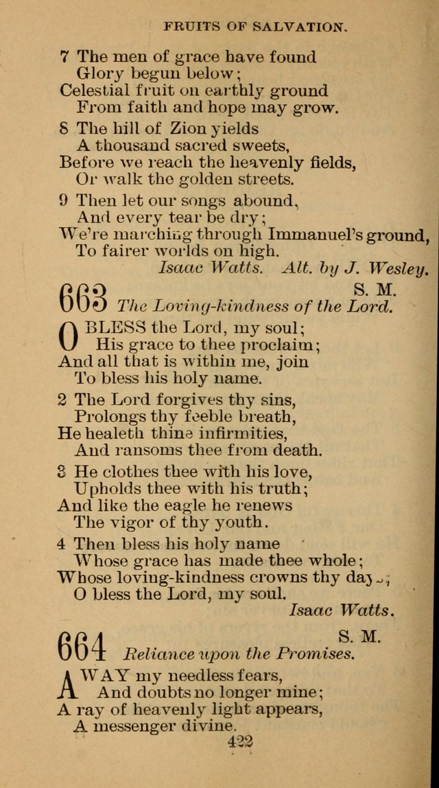 The Hymn Book of the Free Methodist Church page 424