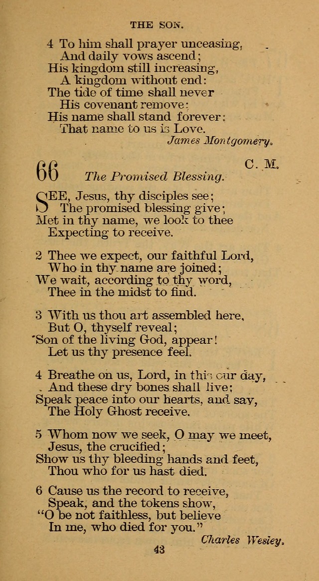 The Hymn Book of the Free Methodist Church page 43