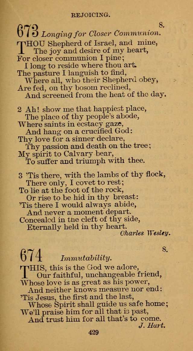 The Hymn Book of the Free Methodist Church page 431