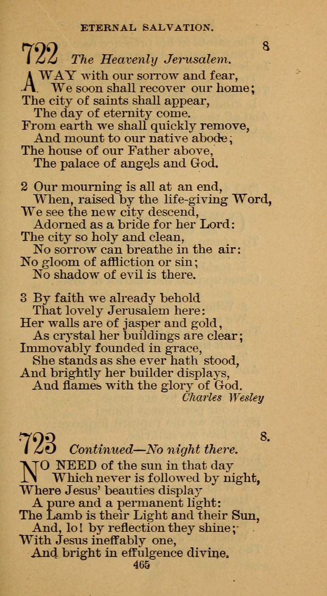 The Hymn Book of the Free Methodist Church page 467