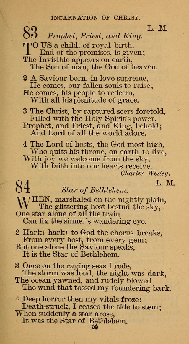 The Hymn Book of the Free Methodist Church page 55