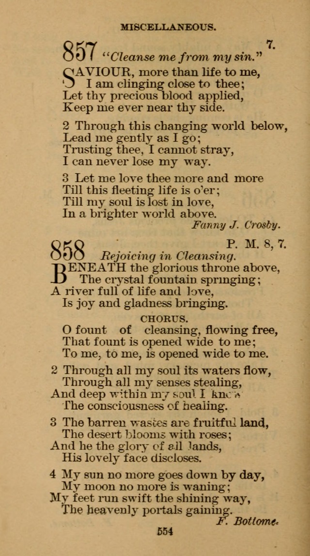 The Hymn Book of the Free Methodist Church page 556