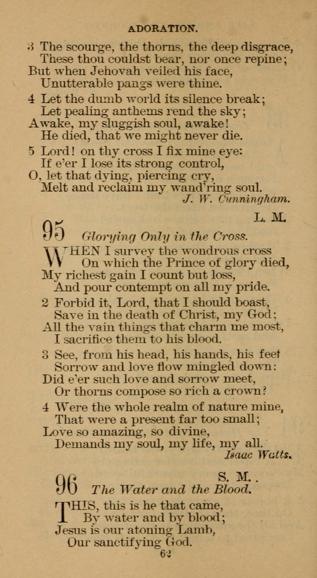 The Hymn Book of the Free Methodist Church page 62