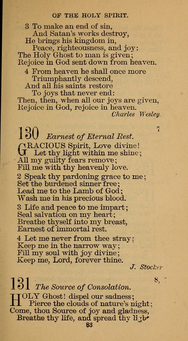 The Hymn Book of the Free Methodist Church page 85