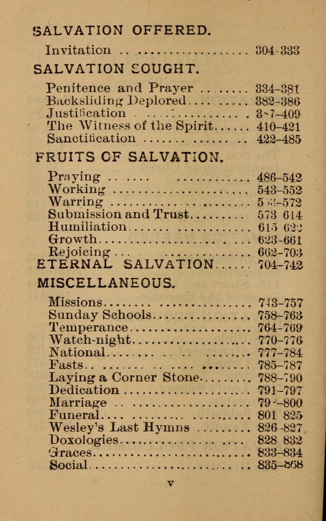 The Hymn Book of the Free Methodist Church page xiv