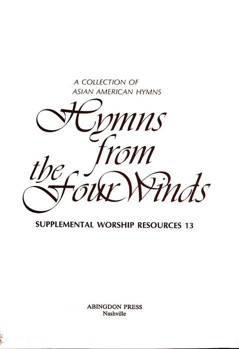 Hymns from the Four Winds: a collection of Asian American hymns page iii