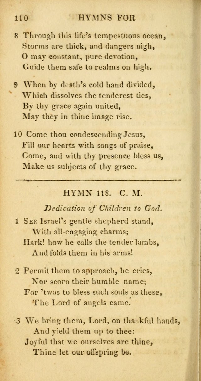 Hymns for Family Worship, with Prayers for Every Day in the Week (2nd ed.) page 110