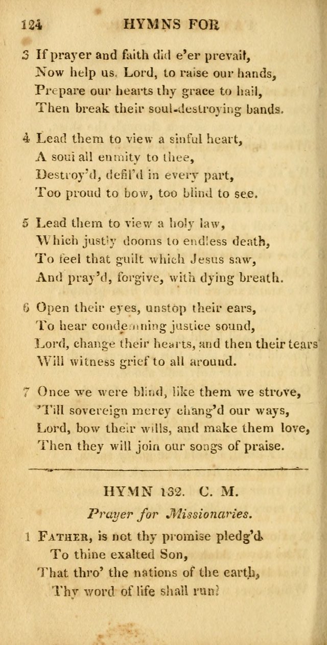 Hymns for Family Worship, with Prayers for Every Day in the Week (2nd ed.) page 124