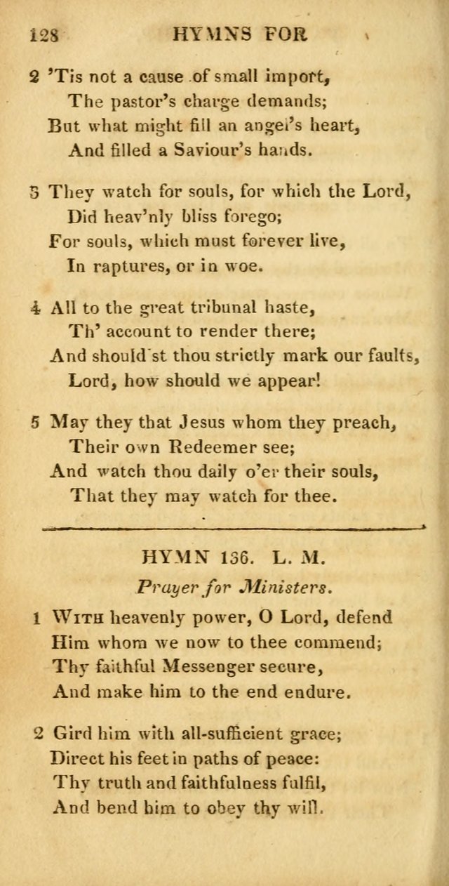 Hymns for Family Worship, with Prayers for Every Day in the Week (2nd ed.) page 128