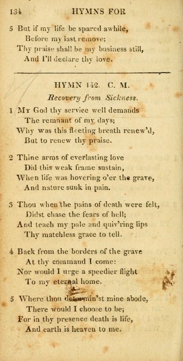 Hymns for Family Worship, with Prayers for Every Day in the Week (2nd ed.) page 134