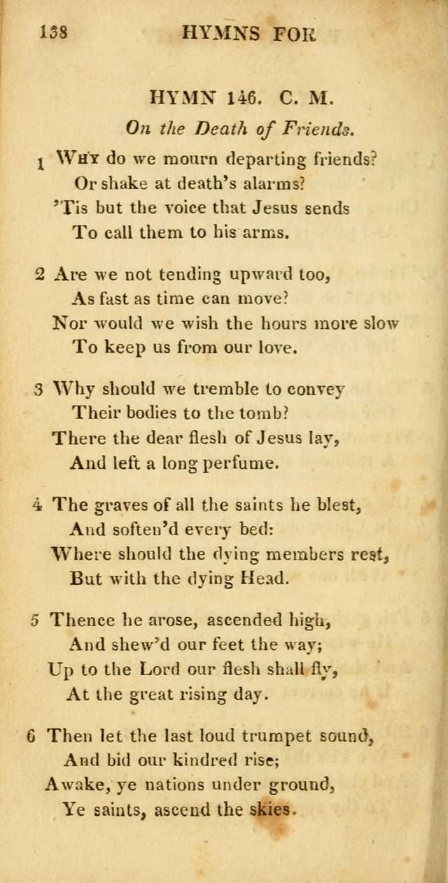 Hymns for Family Worship, with Prayers for Every Day in the Week (2nd ed.) page 138