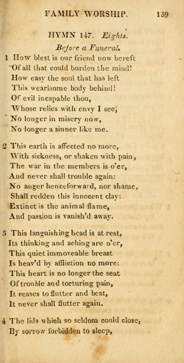 Hymns for Family Worship, with Prayers for Every Day in the Week (2nd ed.) page 139